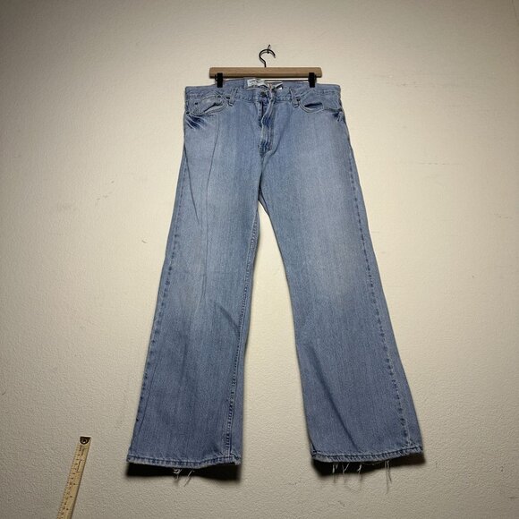 Levi Other - Levi 527 Blue Denim Jean Pant Men 40x32 Blue Cowboy Work Bootcut Ripped Western